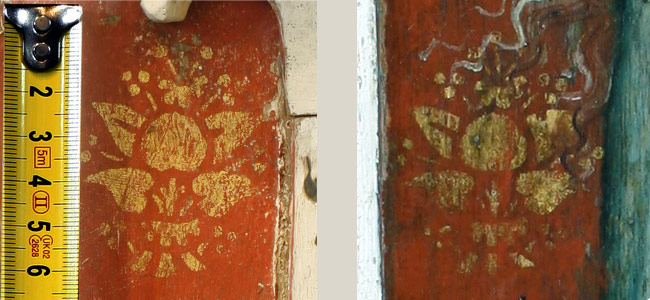 The use of the same stencil can be observed at Thornham and Filby, both in Norfolk, but some 65 miles distant